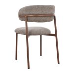 [Set of 2] CASSY Curved Back Dining Chair-Grey - Image 11