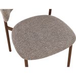 [Set of 2] CASSY Curved Back Dining Chair-Grey - Image 9