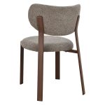 [Set of 2] SIERY Curved Back Dining Chair-Grey - Image 8