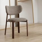 [Set of 2] SIERY Curved Back Dining Chair-Grey - Image 2