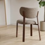 [Set of 2] SIERY Curved Back Dining Chair-Grey - Image 4
