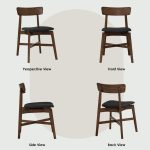 STELLA Triangle Shaped 2 Seater Dining Set-Cocoa - Image 11