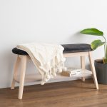 OPEL 90cm Wooden Shoe Bench-4 Colors - Image 6