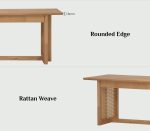 KOMAR 150CM Wooden Bench Chair-Natural Oak - Image 10