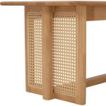 KOMAR 150CM Wooden Bench Chair-Natural Oak - Image 5