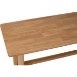 KOMAR 150CM Wooden Bench Chair-Natural Oak - Image 6
