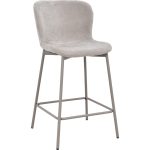 [Set of 2] RILO 25" Counter Bar Chair-Beige - Image 3