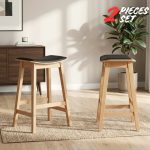 [Set of 2] GETA 23" Counter Bar Stool-Natural