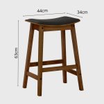 [Set of 2] GETA 23" Counter Bar Stool-Cocoa - Image 3