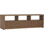 KOMAR 180cm 3 Flutter Doors TV Cabinet-Dark Oak - Image 12