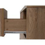 KOMAR 150cm 9 Flutter Drawer Storage Cabinet-Dark Oak - Image 5