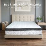 [Package] BEKKER Bed With 10 Inch Spring Mattress-Queen & King
