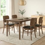 BEVER 4 Seater Dining Set-Cocoa