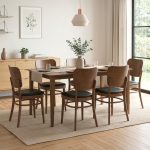 BEVER 6 Seater Dining Set-Cocoa
