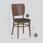 BEVER 6 Seater Dining Set-Cocoa - Image 10