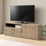 CABRIC 160cm TV Cabinet-Dark Oak - Image 2