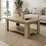CAMBRIC 110cm Coffee Table-Dark Oak