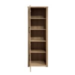 CAMBRIC 2 Door Display Cabinet-Dark Oak - Image 3