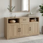 CAMBRIC 180cm Sideboard-Dark Oak - Image 2