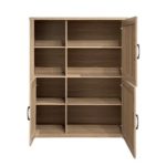 CAMBRIC 3 Door Storage Cabinet-Dark Oak - Image 4