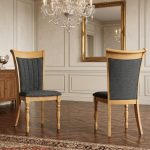 [Set of 2] CLARO Dining Chair-Natural - Image 6
