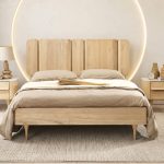 COSMO Wooden Queen And King Size Bedframe-Natural