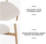 [Set of 2] CASSY Curved Back Dining Chair-Grey - Image 3