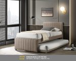 EDBD5548(SG-3.0F)PNT002 Single Bedframe with Pullout Bed - Sand - Image 2