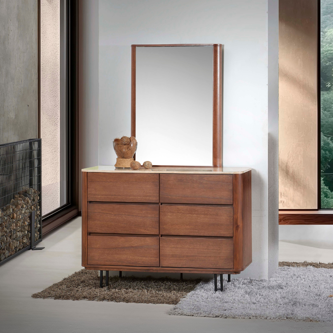 EDBD5661-DT EDBD5661(DT-WOST)S286DC Dresser with Mirror - Image 1