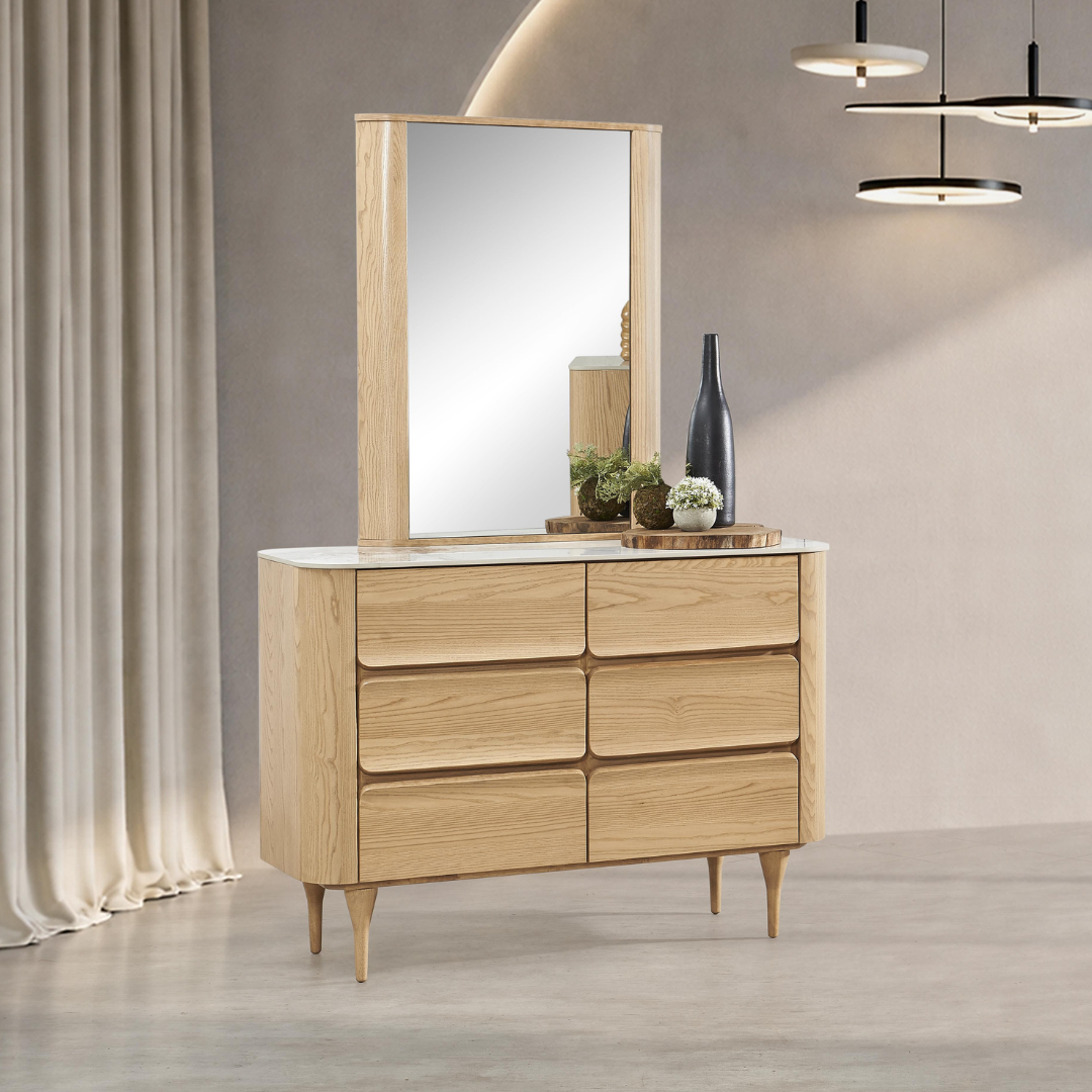 EDBD6097-DT EDBD6097(DT-WOST)S306DC Dresser with Mirror - Image 1