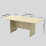 EX 180/240cm Melamine Conference Table-3 Color - Image 3