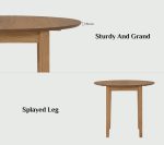 EFFIE 18+52+18cm Drop Leaf Extension Table-Cocoa - Image 10