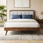 FACET Queen & King Wooden Bedframe-Walnut