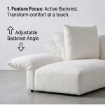 [Custom Made] FLORA Adjustable Arm Rest 3 Seater Sofa - Image 5