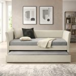 FREJUS Single Size Day Bed with Trundle - Beige