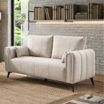 GAUZE 2 + 3 Seater Pet Friendly Sofa Set-Beige - Image 3
