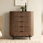 GROVE 5 Drawers Chest-Walnut