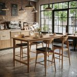 HENKY 140cm Counter Bar Table-Natural - Image 12