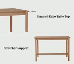 HENKY 4 Seater Counter Bar Set-Natural - Image 8