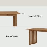 KOMAR 180cm Full Solid Dining Table-Natural Oak - Image 9
