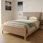 LATHE Solid Rubberwood Bed Frame-White Wash - Image 9