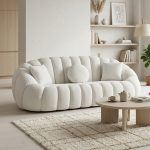 [Custom Made] SEASHELL 123 Seater Fleece Fabric Sofa - Image 2