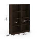MESA 8 Compartment File Cabinet-Brown - Image 3