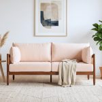 MISA 3 Seater Wooden Sofa-Medium Brown