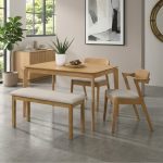 PALCO 4 Seater With Bench Dining Set-Beech