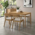 PALCO 4 Seater With Bench Dining Set-Beech - Image 2