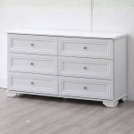 [Zero Formaldehyde] QUASAR 6 Drawer Dresser-White - Image 2
