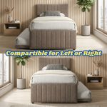 REGALIA Single Size Pullout Bed-Sand - Image 3