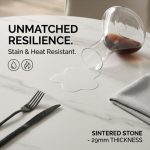 RENA 6 Seater Round Sintered Stone Dining Set-Walnut - Image 4