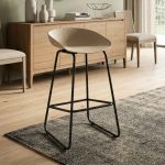 [Set of 4] FRANCISCO 29" Metal Bar Chair-Beige - Image 3